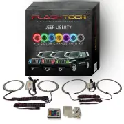 RGB Angel Eye LED Halo kit with IR Remote for 2008-2013 Jeep Liberty Headlights (for: Jeep)