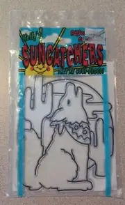 Kellys Goof-Proof Sun Catchers Howling Wolf Southwestern 1996 New Old Stock 3067