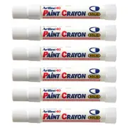 12PK Artline 40 Permanent Paint Crayon Fade Proof High Temperature Marker White