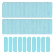 200pcs Nail File, 180/240 Grit Disposable Double Sided Nail File, Blue