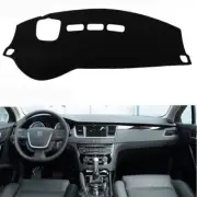 Left Drive Car Dashboard Cover Pad For Peugeot 508 2010 2011 2012-2015 Black