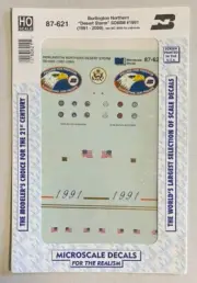 MICROSCALE HO DECAL-BN “DESERT STORM” SD-60M (1991-2000) - #87-621
