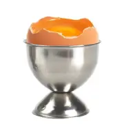Egg Cup Set for Soft Boiled Eggs, Stainless Steel Egg Holder, Egg Topper
