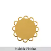 15mm Flat Pad Lace Edge Round Setting (10)