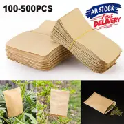 100/500x Kraft Paper Seed Packets Home Coins Key Stamp Storage Bags Envelopes AU