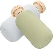 CALLARON 2Pcs Refillable Squeeze Bottles for Travel Leak Lotion and Shampoo Dispenser with Flip Cap Design Stylish Avocado Colors for Toiletries the Go