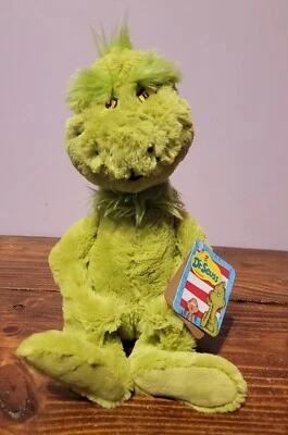 2018 The Grinch Dr. Suess by Aurora 15" Plush Stuffed Green with Tags