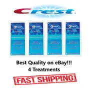 Crest 3D Whitestrips 1 Hour Express Teeth Whitening Kit White Strips 4pk NO BOX!