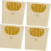 LIGHTAOTAO 4Pcs Bird Nesting Box Durable Plastic Hanging Bird Breeding House Easy to Install and Natural Design for Finches Sparrows