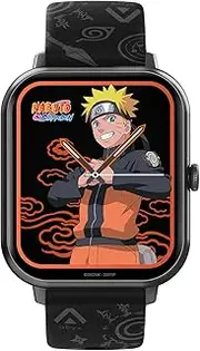 Abyx Fit Touch 3 Naruto Edition Smartwatch, Bluetooth Call, 123 Modes, 1.83 Inch TFT Full Touch Screen, IP67 Waterproof, Health Functions, Push Notifications, Android/iOS - Naruto Design