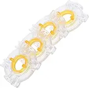 KOMBIUDA 4pcs Round Joystick Retaining Rings Transparent Base for Game Machine Easy Install Replacement Plates Durable Precision Control for Enhanced Gaming Experience