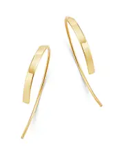Moon & Meadow Bar Threader Earrings in 14K Yellow Gold - Exclusive