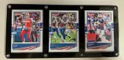 BUFFALO BILLS 3 CARD PLAQUE JOSH ALLEN DEVIN SINGLETARY STEFON DIGGS