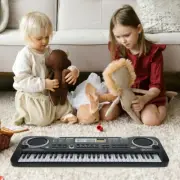 Mini 61-Key Electric Piano Keyboard w/ Microphone - Perfect for Small Spaces