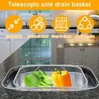 2Pcs Over the Sink Colander Stainless Steel Over the Sink Strainer wemMI