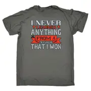 Golf I Never Learned Anything From A Match That I Won - Mens Funny T-Shirt Tshirts Tee Shirts