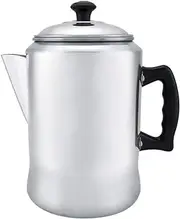 Coffee Kettle, Coffee Maker Pot Percolator Tea Kettle Stove Top with Lid Handheld Coffee Pot Aluminum Coffee Pot