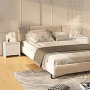 Bedroom Table Bedside Cabinets 2 pcs White 45x34x44.5 cm Engineered Wood