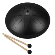 Sela Melody 10" A Hirajoshi Tongue Drum w/ Mallets – Black - SE370