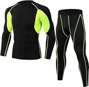[Abigprofit] Winter Thermal Underwear Sets Men Long John Quick Dry Stretch Thermo Underwear As Shown3 M