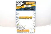 200 KKU Current Comic Book Bags 2 - 100 Count Acid Free Comic Book Bags