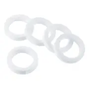 Key Cap Cover, 15 Pack 0.9" Round Key Identifier Tags for House Keys, White