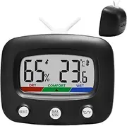 Indoor Humidity Gauge, Humidity Meter Home, Temperature Humidity Meter, Digital Hygrometer Gauge, TV Shape Hygrometer, Room Temperature Gauge, Indoor Temperature Gauge, Humidity Sensor Indoor, Home Te