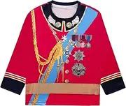 [Wosixima] Unisex kid child Pirate T-Shirts Caribbean Pirate Revolutionary War Medieval Army Halloween Costume Tee Tops