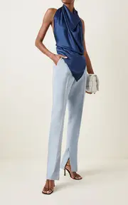 [MATÉRIEL] Side-Split Twill Skinny Trousers