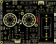 Mugen Hubrid AMP PCB (ECC83-ECC88-2SC5200) 70Wrms ReDesign (Elektor)