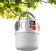 Solar Powered Lantern | Waterproof Camping Lights - 7 Light Modes Weather-Resistant High-Lumen Compact Lamp for Survival Power Outage Tent Lighting Hiking Outdoor