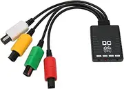 Wireless Controller Adapter, DC Dreamcast Bluetooth Wireless Grip Converter Adapter, Bluetooth Controller Adapter Compatible with PS3 PS5, One S, Series X S, Switch Pro