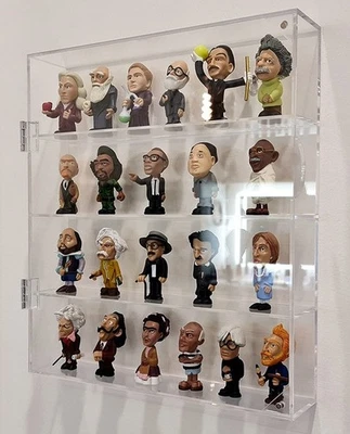 Minifigures Display Case 4 Tier Mini Funko Pop Miniature Acrylic Doll Toy Box