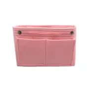 Travel Organiser Handbag Felt Bag Tote Insert Liner Purse Pouch Women 3 Sizes - Pink