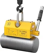 QMNUZCFD Steel Magnetic Lifter, High Performance Metal Lifting Magnet, Hoist Workshop Crane for Bridge Construction, Car Repair, 3.0 Safety Factor (6600 lb/3 Tone)