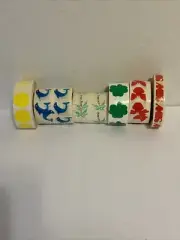 MIXED LOT Of 6 Rolls ASSORTED TANNING BODY STICKER TANTOOS Rolls