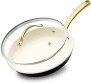 30cm Frying Pan with Lid, Non Stick Fry Pan, Ceramic Pan-Induction- Easy to Clean