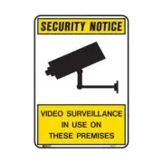 Brady Video Surveillance In Use On These Premises 110 x 150mm Self-Adhesive Viny