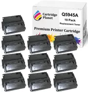 10 Pack Compatible Toner Cartridge Replacement for HP Q5945A 45A (18,000 Pages) for HP Laserjet 4345 MFP 4345x MFP 4345xm MFP 4345xs MFP M4345 MFP M4345x MFP M4345xm MFP M4345xs MFP