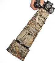 CHASING BIRDS Camouflage Waterproof Lens Coat for Nikon Z 600mm f/6.3 VR S Rainproof Lens Protective Cover (New Reed Camouflage, with 1.4X and 2.0X TC)