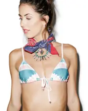 [Wildfox Couture] Cozy Blanket Tie Front String Top