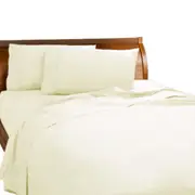 Cream Percale Fitted Sheet Set