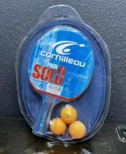 NEW Cornilleau Solo Pack With Gatien Case Ping Pong Paddle Balls