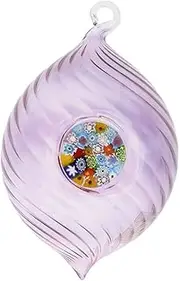 [Glass Of Venice] Murano Glass Millefiori Christmas Ornament - Purple
