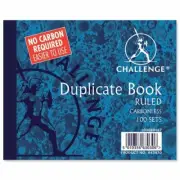 Challenge Duplicate Book Carbonless Ruled 100 Sets 105X130mm Ref 100080487 [Pack