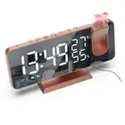 LED Digital Bedroom Electronic Projector Bedside Clock Projection Alarm Clock