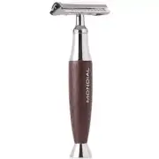 Mondial 1908 Edition Safety Razor Wenge Wood Handle Luxury Double Edge Shaving R