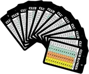 Angoily 12 Sheet Golf Scorecards Range Chart Card Golf Supplies Training Compact Portable
