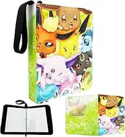 [Funsure] Trading Card Binder, Cards Holder 400 Pockets Card Folder with zipper 50 Pages Removable Sleeves for Card Collection, Game Card Boy Girl Birthday Gifts Cool Loose-Leaf