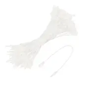 Cotton Hang Tag String Snap Lock Pins White 4.7 Inch Pack of 100